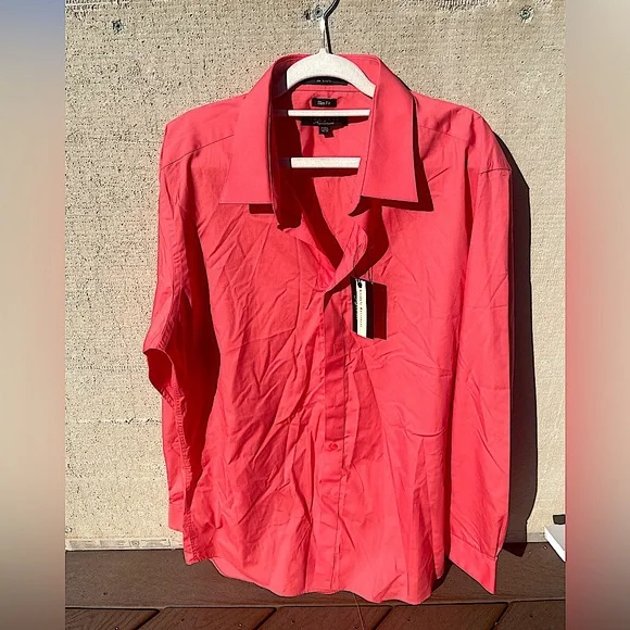 Marquis | Shirts | Marquis Signature Mens Slim Fit Dress Coral Shirt Size 7175 3435 | Poshmark Marquis | Shirts | Marquis Signature Mens Slim Fit Dress Coral Shirt Size 7175 3435 | Poshmark